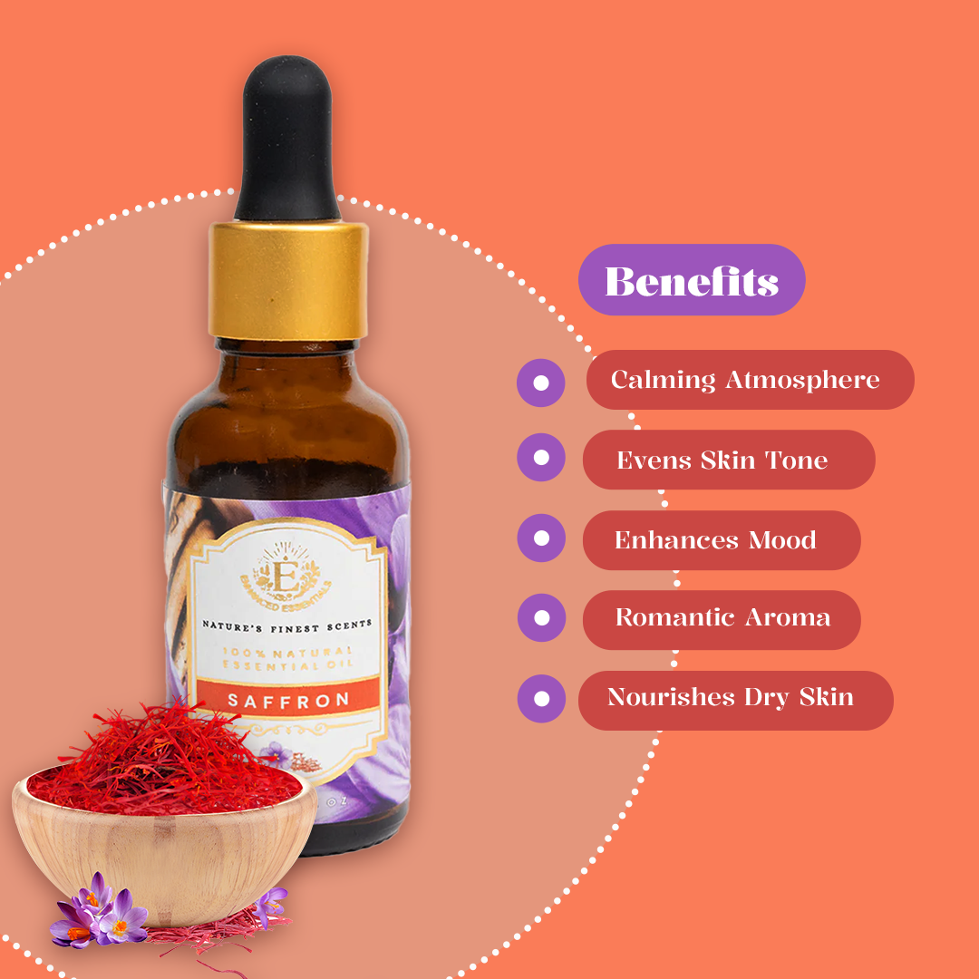 Saffron – 100% Natural Essential Oil (30 mL)